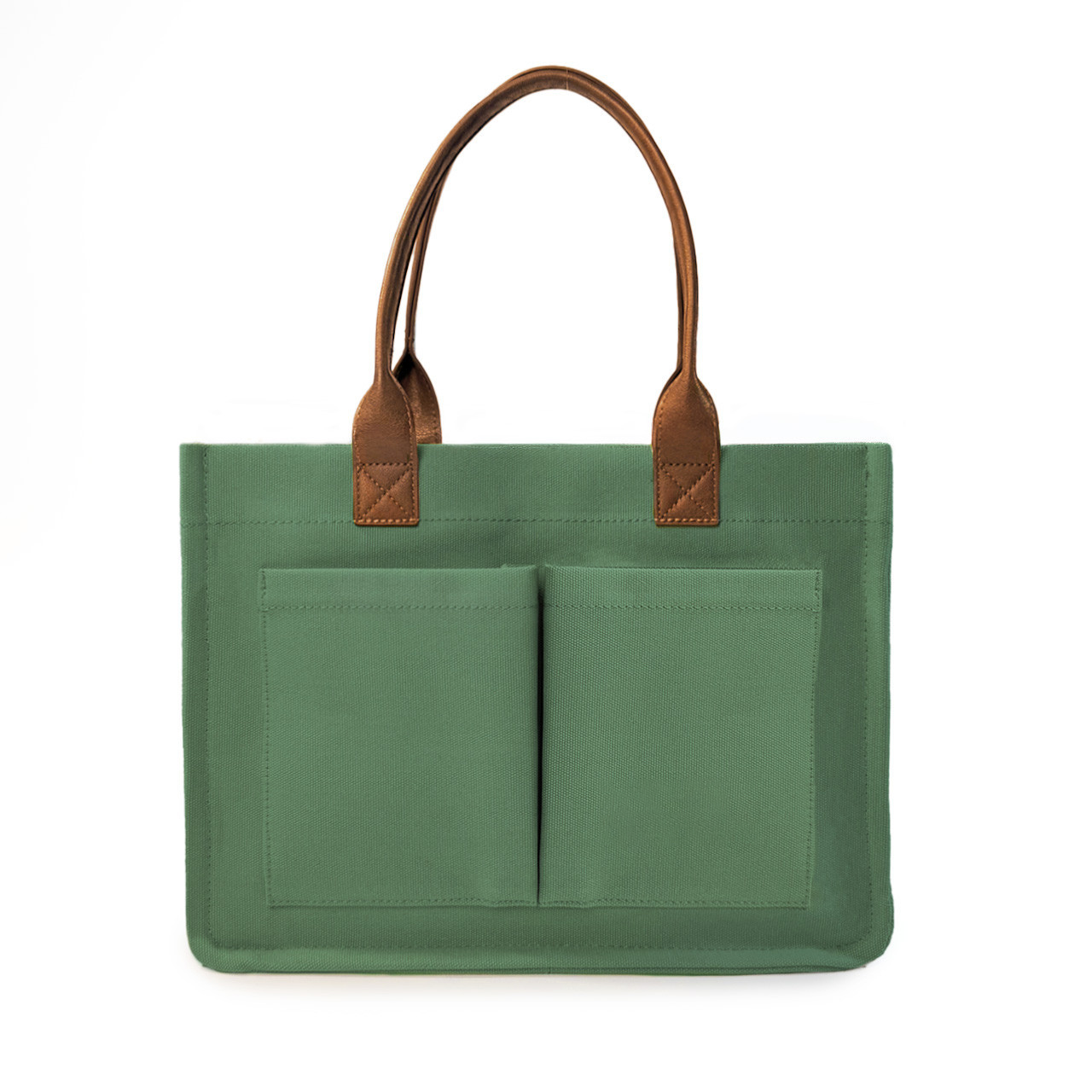 Shape-Retent Canvas Daily Tote Bag With Dual Carrying Strap Options