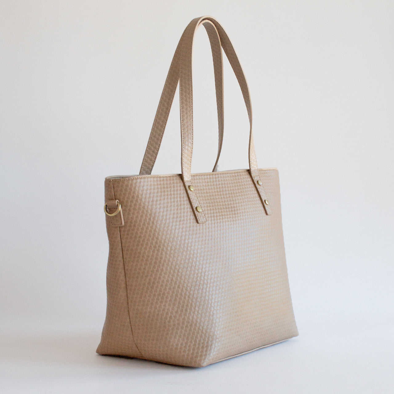Structured Work Tote Bag With Laptop Compartment & Travel Trolley Sleeve
