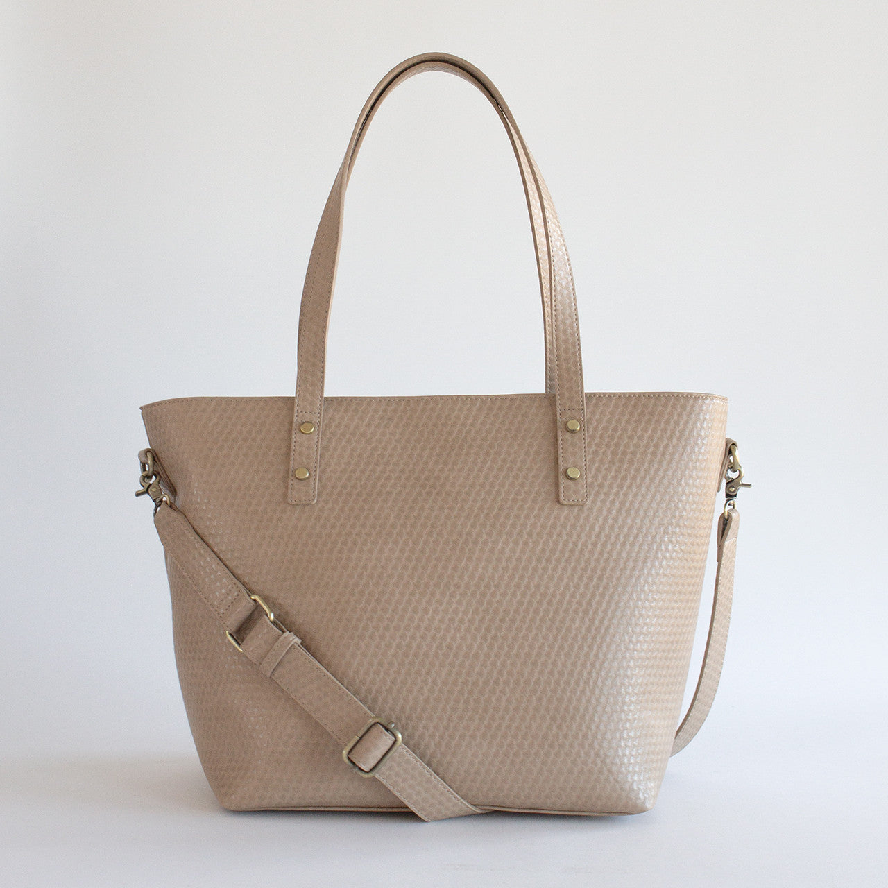Structured Work Tote Bag With Laptop Compartment & Travel Trolley Sleeve