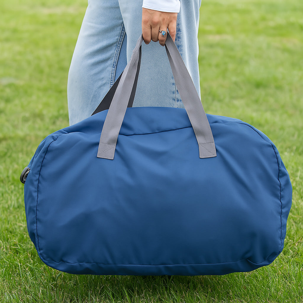 Packable Expandable Duffel Travel Bag With Convertible Storage Pouch