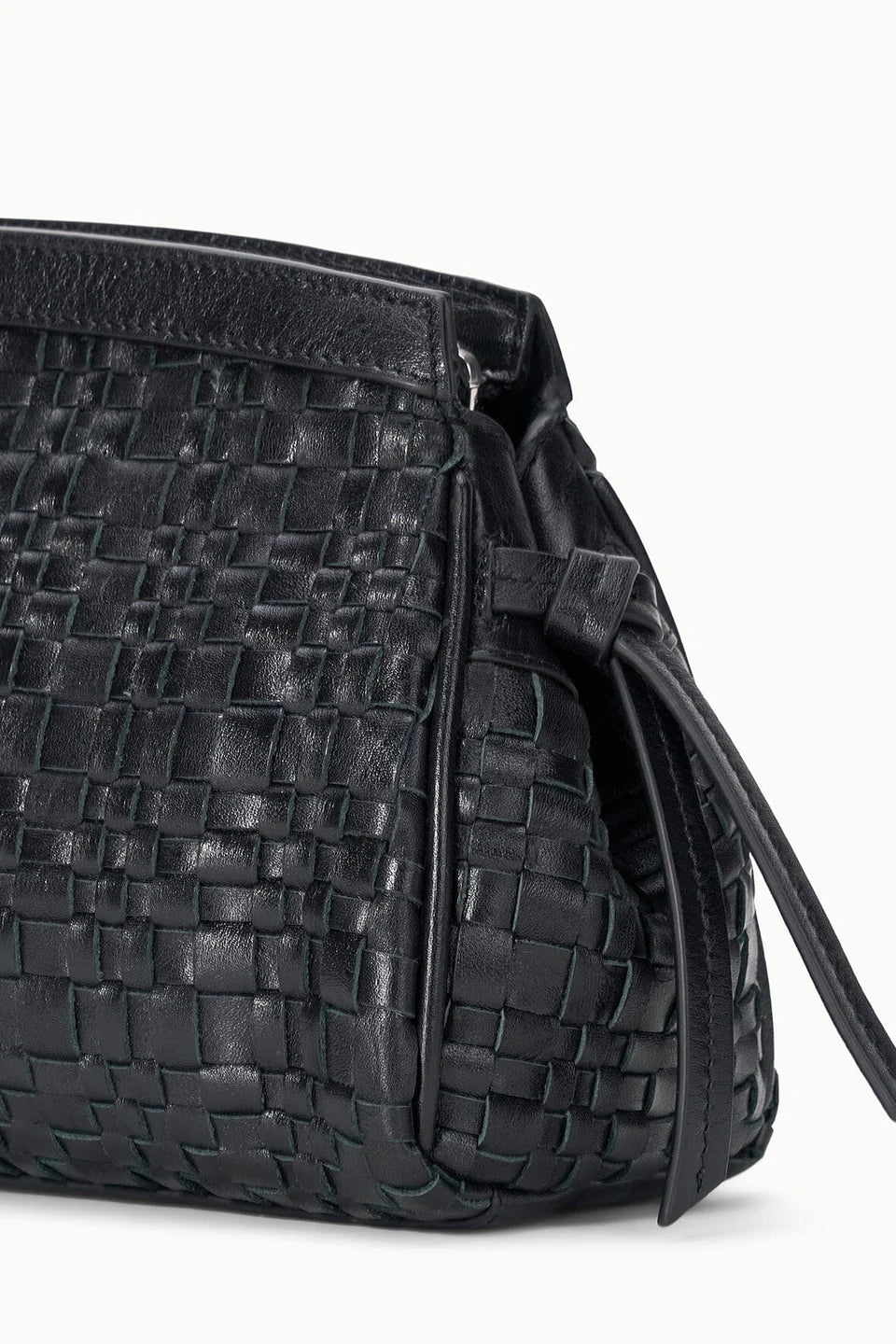 Woven Textile Knotted-Detail 2-Way Wear Convertible Clutch Purse