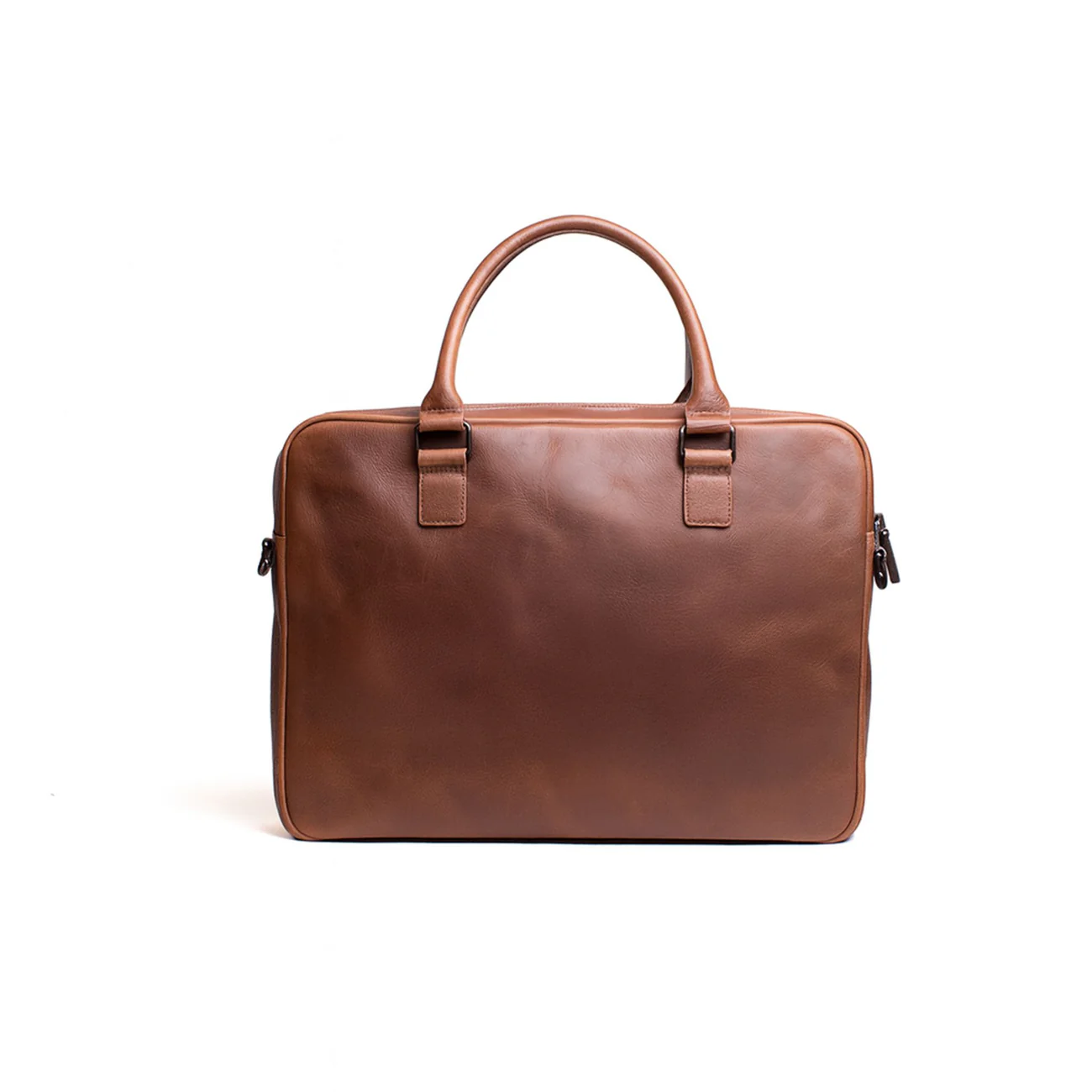 Structured Business Briefcase Style 16 Inch Laptop Bag With Magnetic Front Pocket