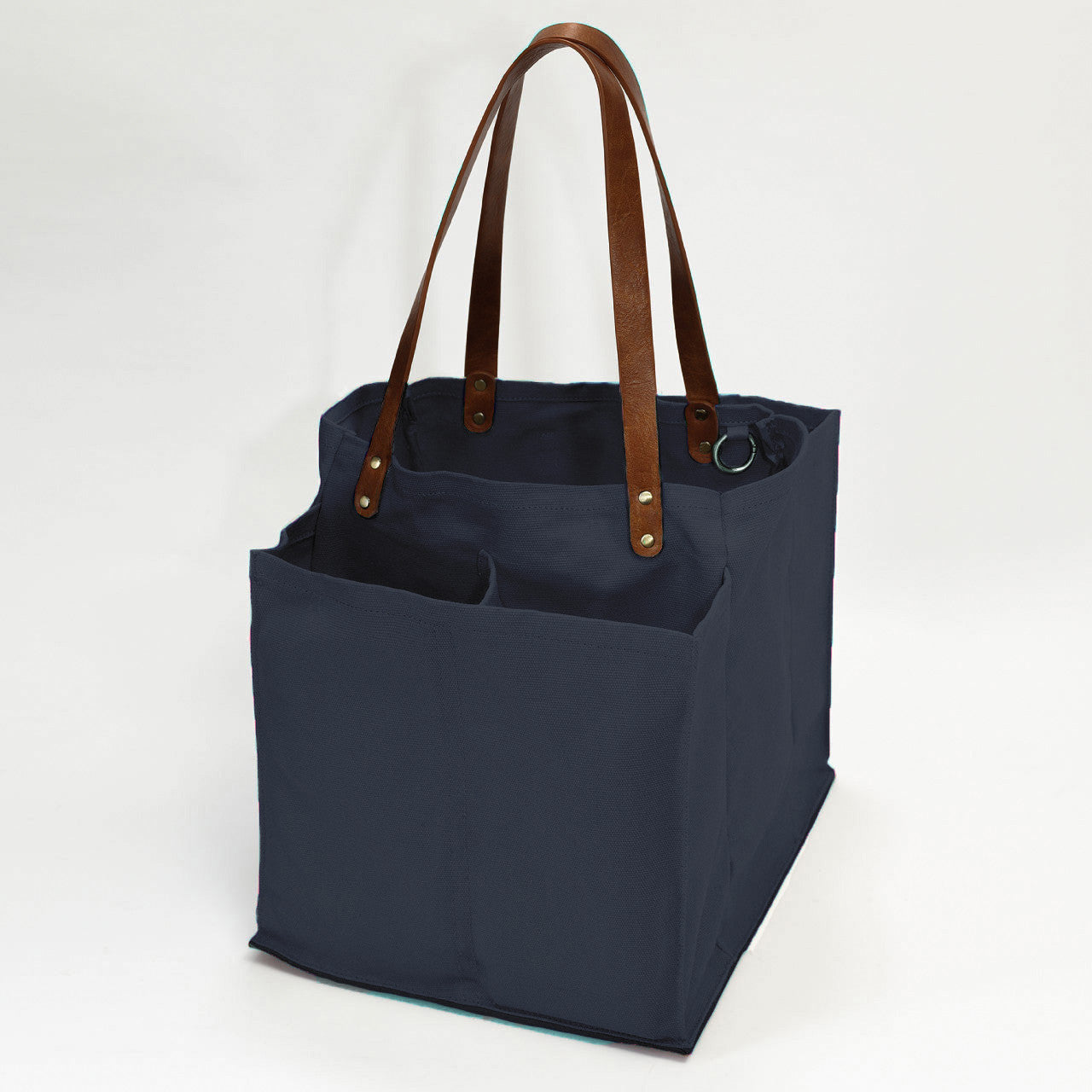 Multi-Pocket Foldable Eco-Friendly Canvas Market Tote Bag